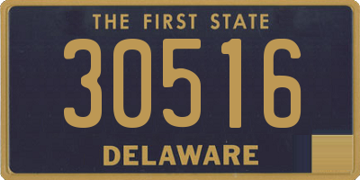 DE license plate 30516