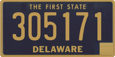 DE license plate 305171