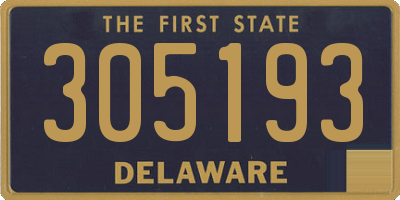 DE license plate 305193