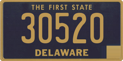 DE license plate 30520