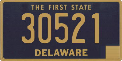 DE license plate 30521