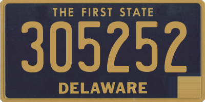 DE license plate 305252