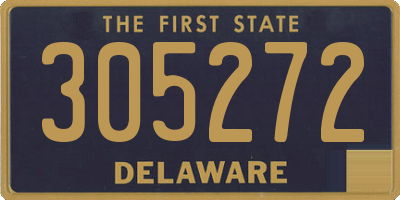 DE license plate 305272