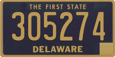 DE license plate 305274