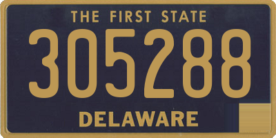 DE license plate 305288