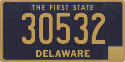 DE license plate 30532