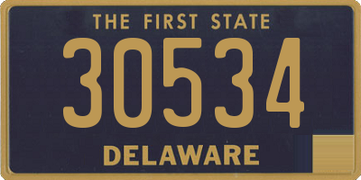 DE license plate 30534