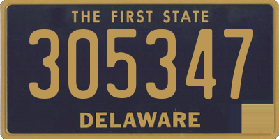 DE license plate 305347