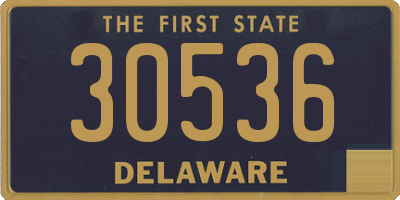 DE license plate 30536