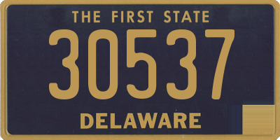 DE license plate 30537