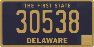 DE license plate 30538