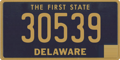 DE license plate 30539