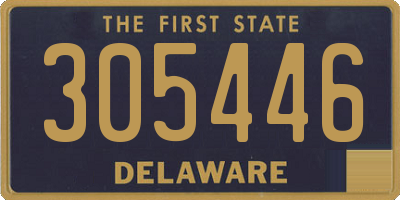 DE license plate 305446