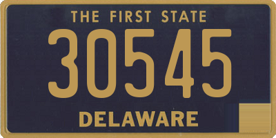 DE license plate 30545