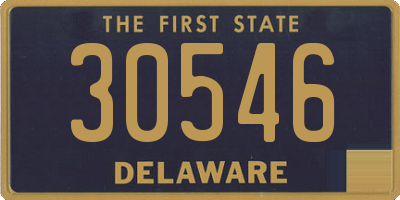 DE license plate 30546