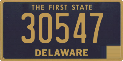 DE license plate 30547