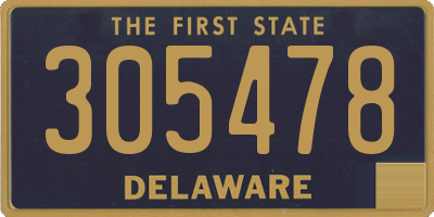 DE license plate 305478