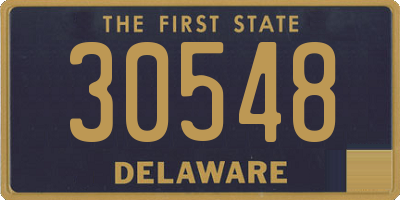 DE license plate 30548