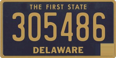 DE license plate 305486