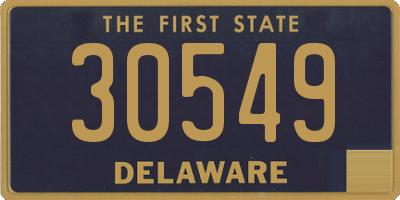 DE license plate 30549