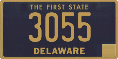 DE license plate 3055