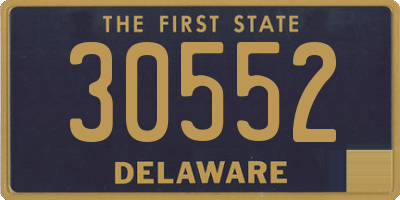 DE license plate 30552