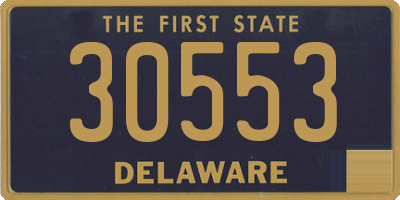 DE license plate 30553