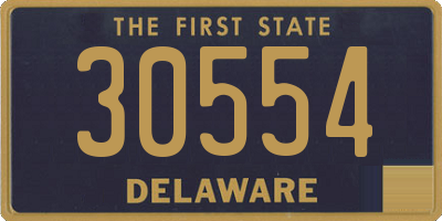 DE license plate 30554