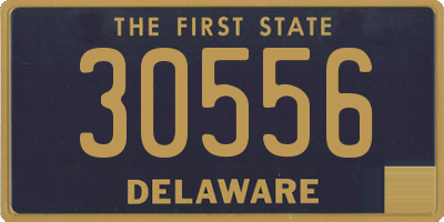 DE license plate 30556