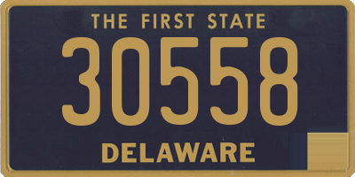 DE license plate 30558