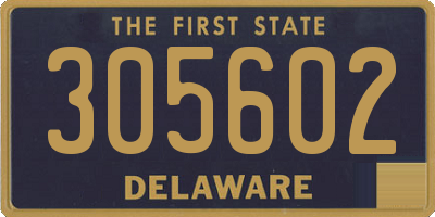 DE license plate 305602