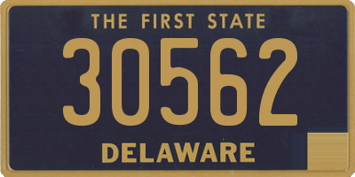 DE license plate 30562