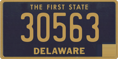 DE license plate 30563