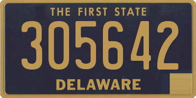 DE license plate 305642