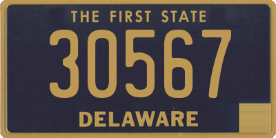 DE license plate 30567