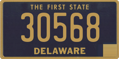 DE license plate 30568