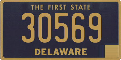 DE license plate 30569