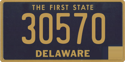 DE license plate 30570