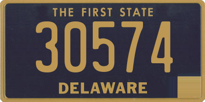 DE license plate 30574