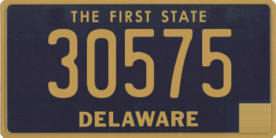 DE license plate 30575