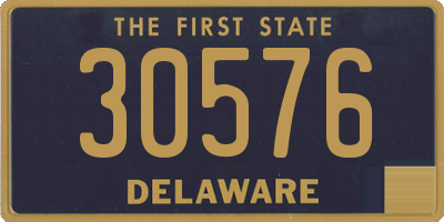 DE license plate 30576