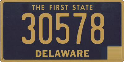 DE license plate 30578