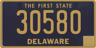 DE license plate 30580