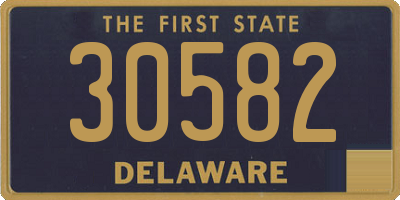 DE license plate 30582