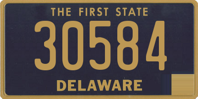 DE license plate 30584