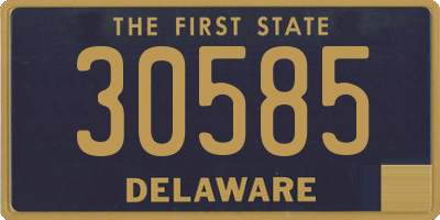 DE license plate 30585