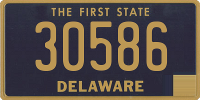 DE license plate 30586