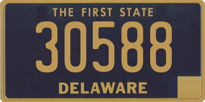 DE license plate 30588