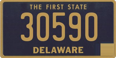 DE license plate 30590