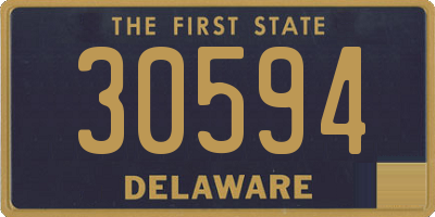 DE license plate 30594